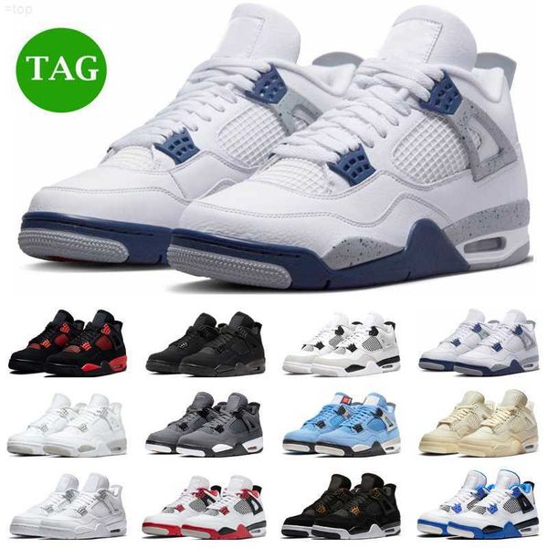 

jumpman 4 basketball shoes men women 4s black cat military black red thunder sail university blue white oreo mens trainers sport sneakersq