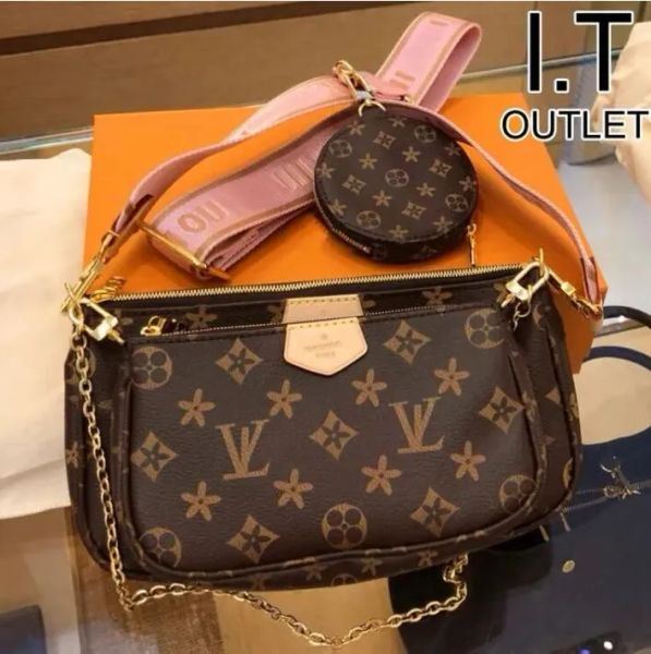 

2023 3pieces set high qulity designer bags louise viuton womens handbags crossbody handbag shoulder bag female purse