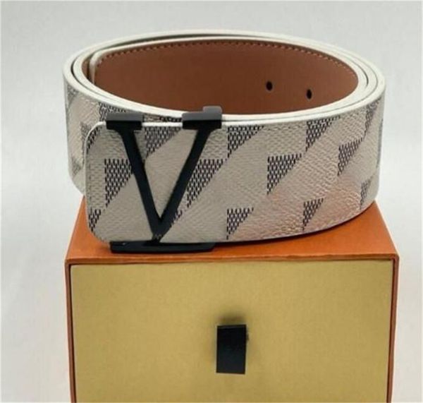 

fashion buckle genuine leather belt width 40mm 18 styles highly quality with box designer men women mens belts aaa216 with box, Black;brown