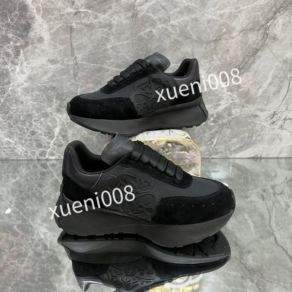 

new womens casual shoes calfskin banded sneaker white black blue grey designer sneaker trainers low fashion mens women sneakers, Red;white