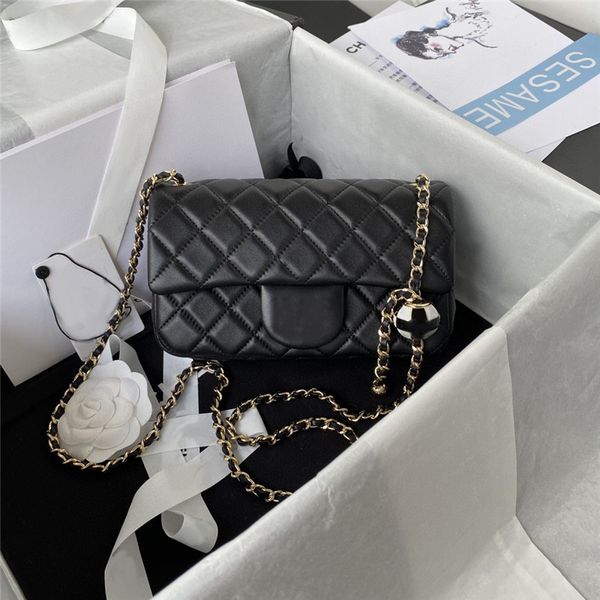 

7a designer bags chain bag cf as1787 mini flap bag new one shoulder messenger bag fashion classic women's genuine leather bag luxury cu