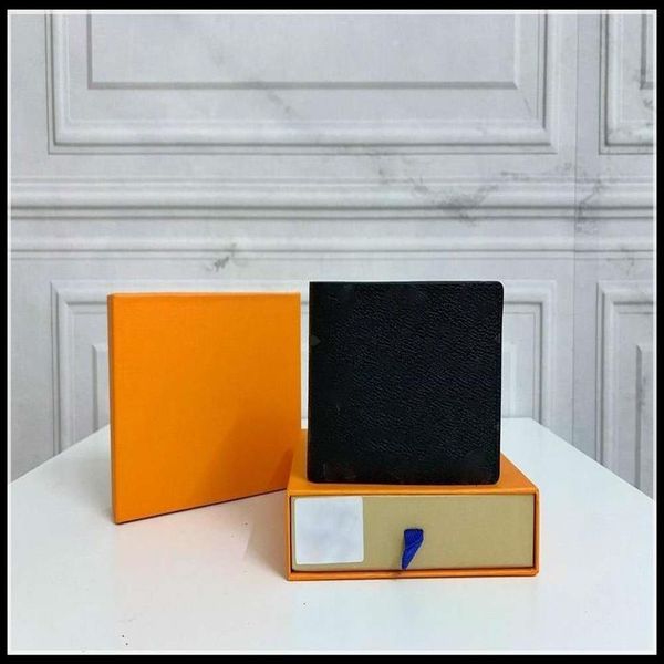

l billfold plaid style ers mens women purse high-end s luxury wallets handbag with orange box lesvago241l, Red;black