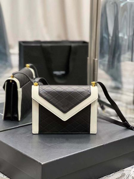 

10a luxury brand trumpet loulou quilted flip bag women's leather envelope handbag slung lambskin shoulder bag wallet with box.