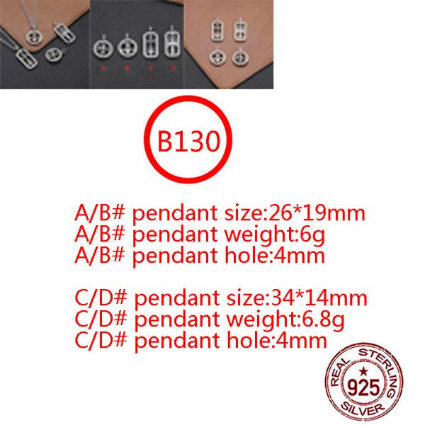 

b130 s925 sterling silver pendant personalized punk style retro hip hop simple cross flower sacred sword letter shape gift for lovers