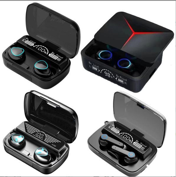 

m18 tws 5.0 earphones 2000 mah charging box wireless bluetooth m9-5 m19 headphone 9d stereo sports waterproof earbuds m20 m90 noise cancelli
