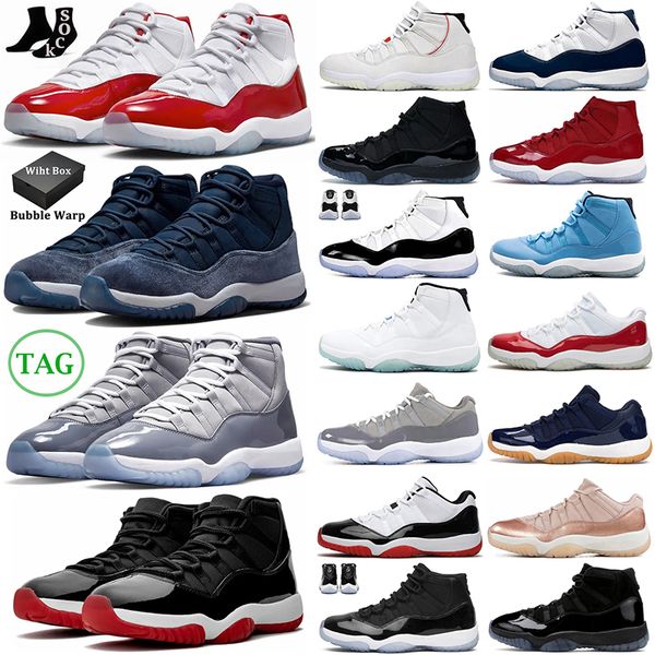 

with box cherry 11 basketball shoes men women jumpman 11s midnight navy cool grey 25th anniversary bred pure violet prom night mens outdoor