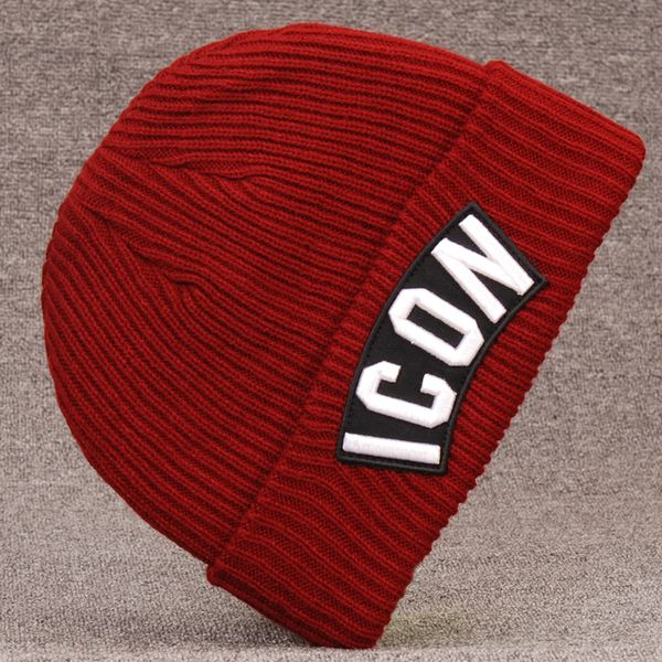 

2023 on popular icon cap dsq d2 fashion designer men winter beanie high-quality knitted cotton warm hat classical sports skull caps casual o, Blue;gray