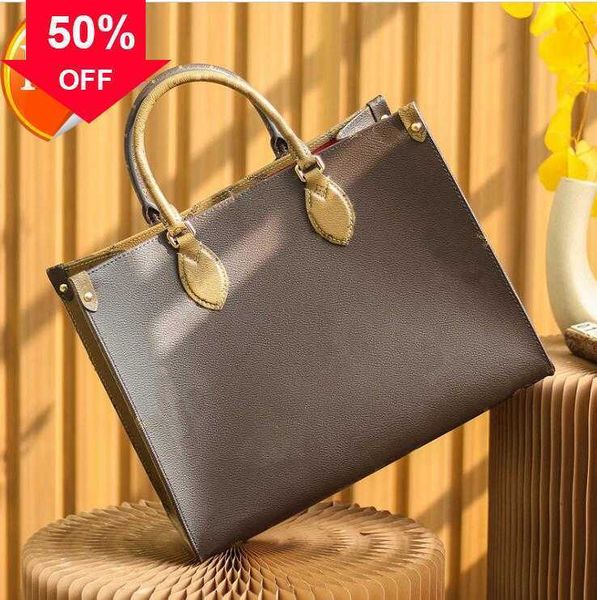 

shoulder bags designer women bag handbags embossed flower monograms onthego gm mm womens handbag purse tote female 88lhee