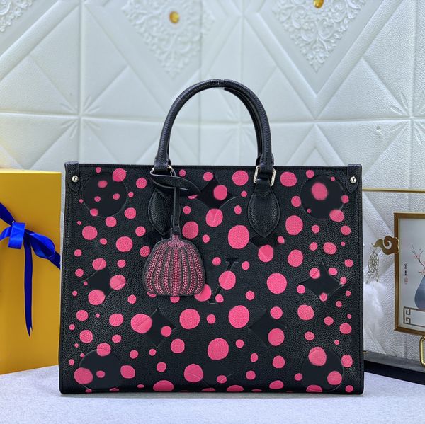 

2023 fashion designer tote bag luxury womens onthego handbag flower letters enpreinte shopping bags quality leather totes shoulder handbags