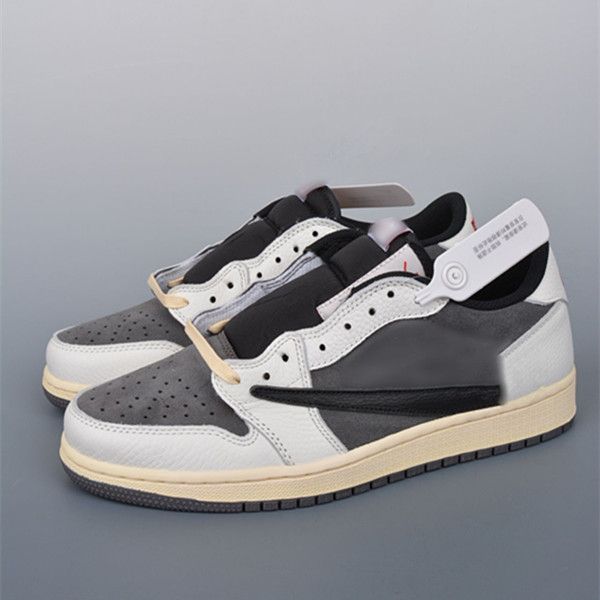 

new release basketball shoes mens jumpman 1 low og rice brown low-men women outdoor sneakers trainers ship with shoebox