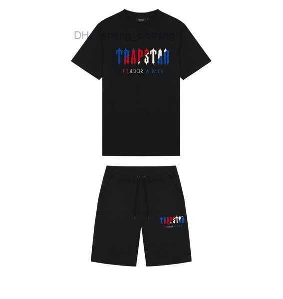 

men's t-shirts 22ss limited edition trapstar t shirt short shorts shooter suit london street fashion cotton comfort couple s-3xl 1 t11y, White;black