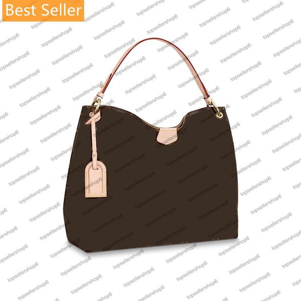 

m43704 graceful mm designer women shopping bag canvas check letter flower print genuine cowhide-leather purse handbag shoulderbag 202e