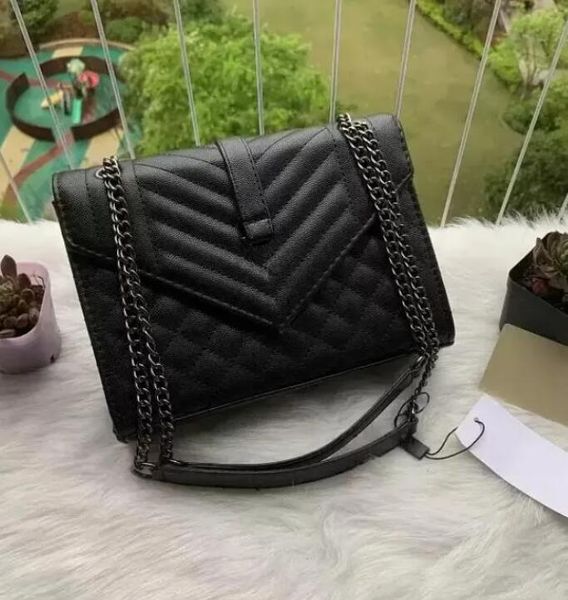 

envelope flap handbag shoulder bag women fashion brand luxurys designers crossbody chain bags womens purse wallet gold black, Red;black