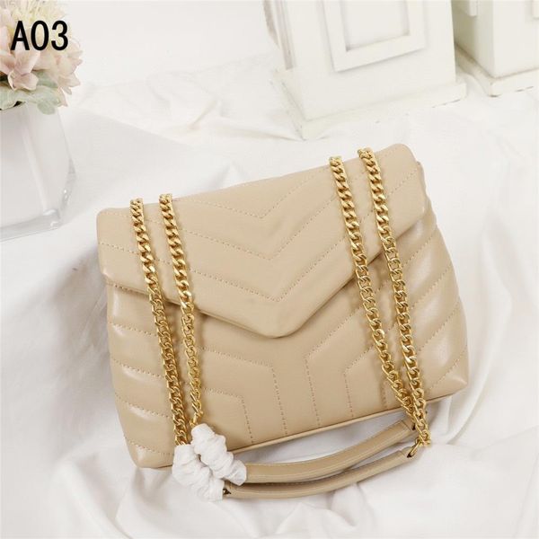 

fashion women designer handbags square fat loulou chain real leather womens bag large capacity evening handbag quilte284u