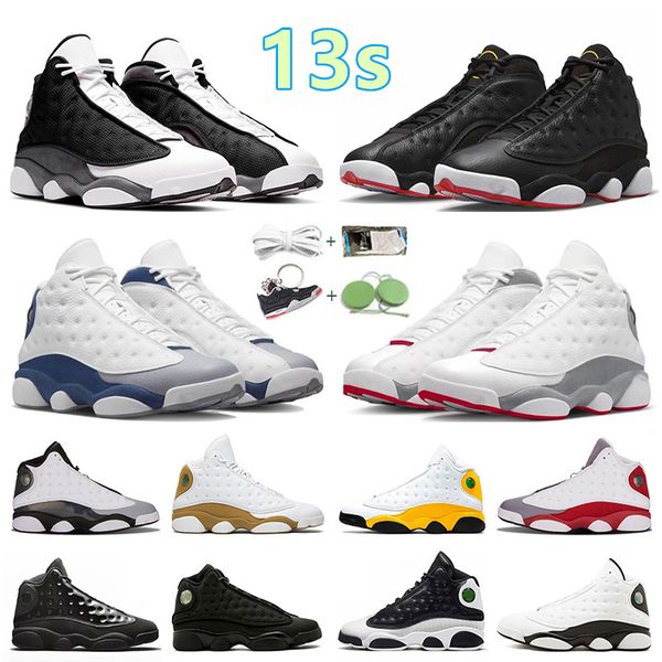 

basketball shoes 13 13s men women sneaker playoffs cap and gown wolf grey black flint grey toe houndstooth phantom lakers french blue flint