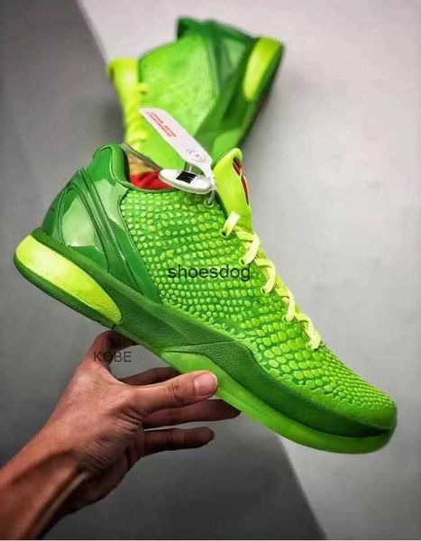 

with christmas 6 protro grinch mambas shoes challenge red asg green volt crimson black man outdoor sports sneakers men shoes