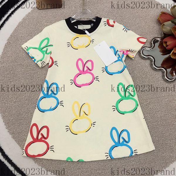 

brand kids t shirts dress new fashion children dresses girls ruffled sleeves dress kids cotton big skirt designer girls pleated skirts, Red;yellow