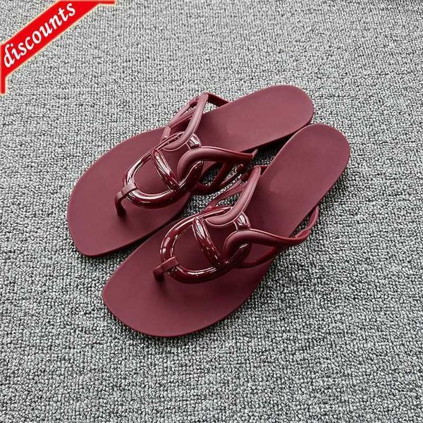 

women egerie slipper designer flat sandals beach flip flop net red flat casual new summer 5 00t7