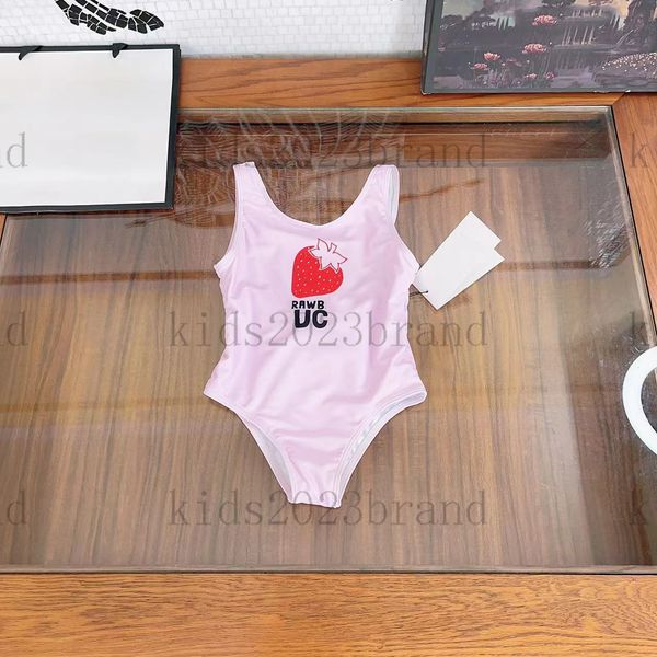 

girls one-pieces swimsuits pink color swimsuit designer swimsuit brand children bikini 2023 summer girls swimming suits cotton lining size 8, Black