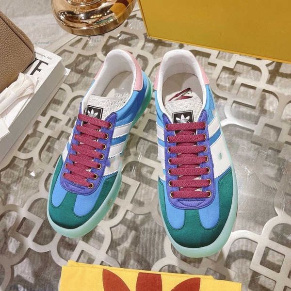 

g plate-forme dress shoes fashion luxurys designer sneaker for men women light blue silk green suede red velvet, Black
