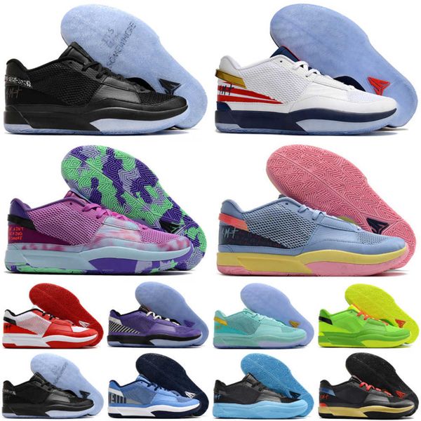 

basketball shoe ja 1 day 1 ja morants first signature sneakers men for sale grinch dark grey pure platinum bright mango discount sneaker siz, Black