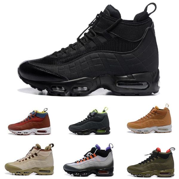 

designer classic 95s boots black green brown men's ankle boots hight 95s waterproof work boots men shoes sports sneakers