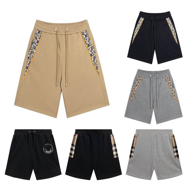 

burrerys mens shorts 2023 summer new mens designer shorts casual sports shorts loose basketball shorts cotton luxury men's beach pants, White;black