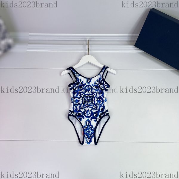 

high end girls one-pieces swimsuits blue swimsuit designer swimsuit brand children bikini 2023 summer girls swimming suits cotton lining siz, Black