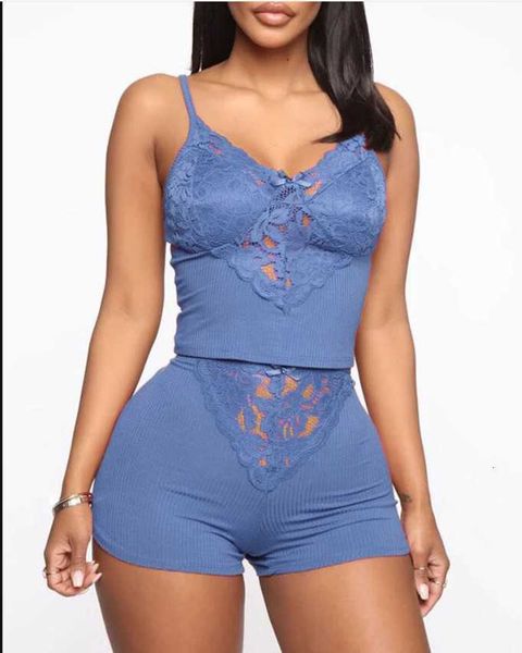 

arrive lingerie new women transparent lace pajamas set sleeveless v-neck vest, Black;white