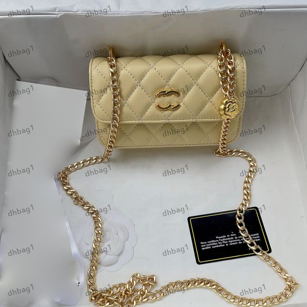 

womens classic mini clamshell square bag camellia adjustment buckle gold metal hardware chain cross-body shoulder strap brand designer handb