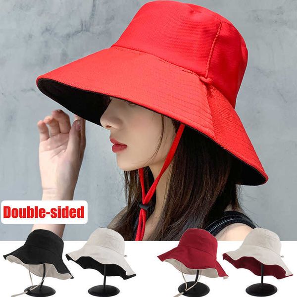 

wide brim hats double-sided foldable bucket hat fisherman sun hat for women girls outdoor beh visor hats anti-uv wide brim sunscreen cap cap, Blue;gray