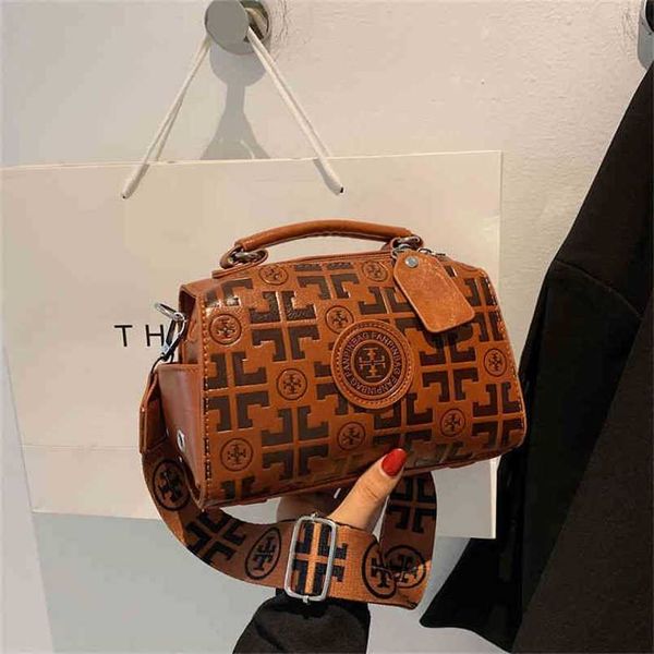 

designer bag advanced embossed boston fashion portable versatile one shoulder small square bag