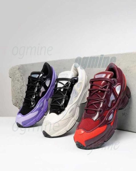 

fashion shoe originals raf simons ozweego iii sports men women clunky metallic silver sneakers dorky casual shoes size 3645 20213082787, Black