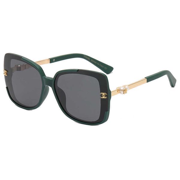 

new women's polarized in 2022 frame fashion sunglasses box advanced sense large face slim sunglasses, White;black