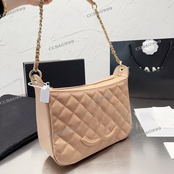 

womens designer underarm bag tote caviar/patent leather large capacity matelasse chain with leather strap pouch luxury shoulder handbags squ