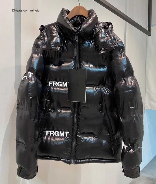 

france designer mens down parkas full-print full-body letters womens downs, Black