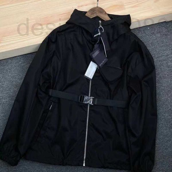 

women's jackets designer nylon waterproof hooded jacket womens zip cardigan coat jackets belt trench women casual clothes dz3n, Black;brown
