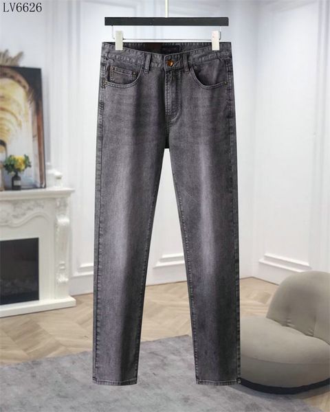 

men's jeans imitation old tear motorcycle man slim version motorcycle biker denim men's fashion men's black pants inverted me, Blue