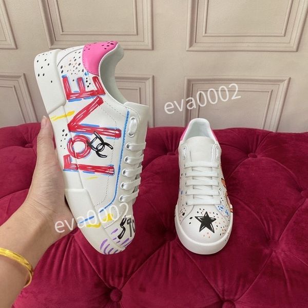 

2023 new casual shoes women designer leather lace-up sneaker fashion lady running woman men gym sneakers hc1220701, Black