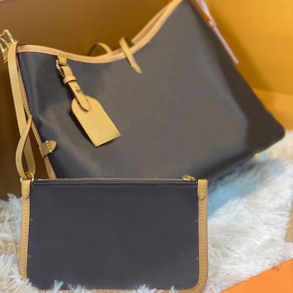 

designer bag shopping tote large capacity flower printing handbag include collect coin wallets