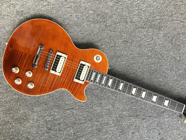 

slash appetite electric guitar amber tiger maple zebra pickups guitarar