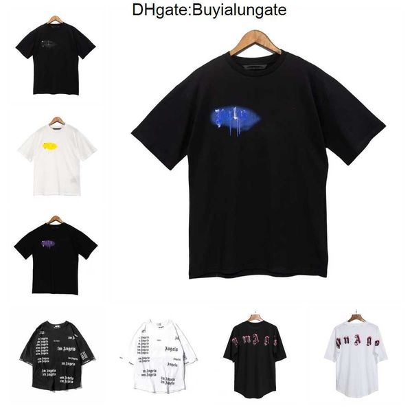 

mens designer tshirt palms guillotine bear short-sleeved t shirts fashion printed angels women graphic tees t-shirts, White;black