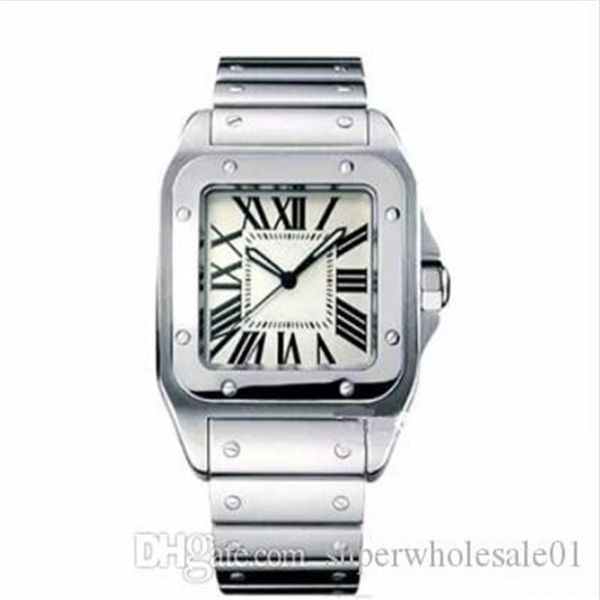 

designer men's watch luxury brand men square watches geneva genuine stainless steel quartz watches fashion m248q, Slivery;brown