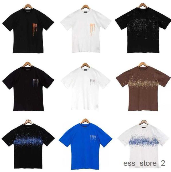 

s tee mens t-shirts short sleeve pullover print tshirts designer woman loose fashion miri polos tees clothing z547 fra, White;black