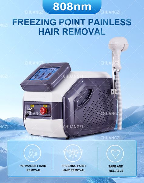 

2023 diode laser hair removal machine new products latest technology 1 head ice titanium 755 808 1064 3 wavelengths, Black