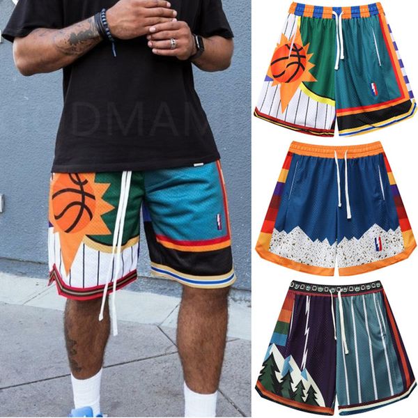 

men's shorts capsule beach basketball player summer mesh breathable running fitness 230330, White;black