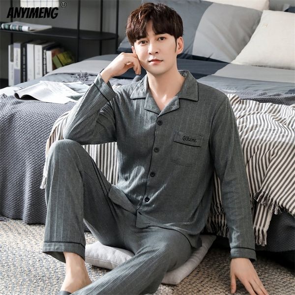 

men's sleepwear l-4xl men's pajamas autumn men's gentlemen's pajamas fashion men's elegant pajamas dark grey men&#0, Black;brown