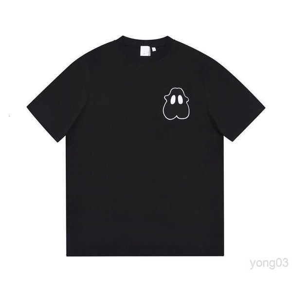 

2022ss runway design little monster white t shirt women cartoon print o-neck short sleeve casual loose t-shirt london bur luxury oversized, White;black