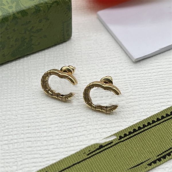 

2023 new style woman charm earrings double g earing designer stud pearl orecchini fashion luxury gold silver ggity jewelry hoop women ohrrin, Golden