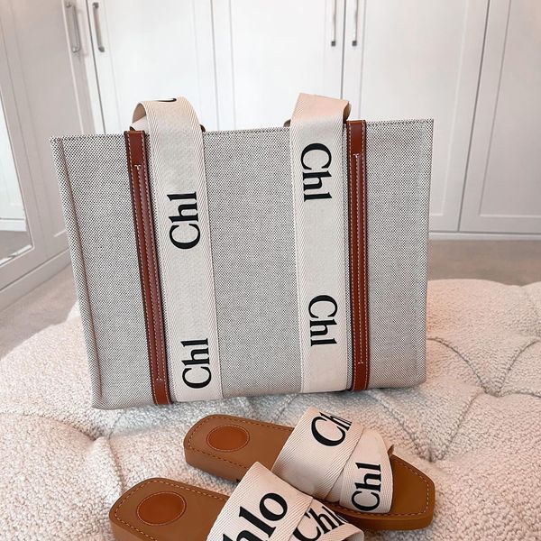 

women woody tote luxury small medium beach men canvas shopping shoulder s designer handbag fashion wallet travel purses crossbody clutch bag